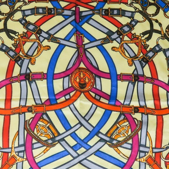 Vintage Equestrian Cavalcadour Square Scarf Wraps - Picture 3 of 4